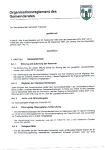 Organisation Gemeinderat